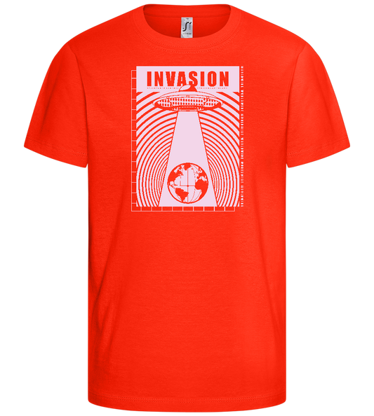 Invasion Ufo Design - Comfort kids fitted t-shirt_RED_front