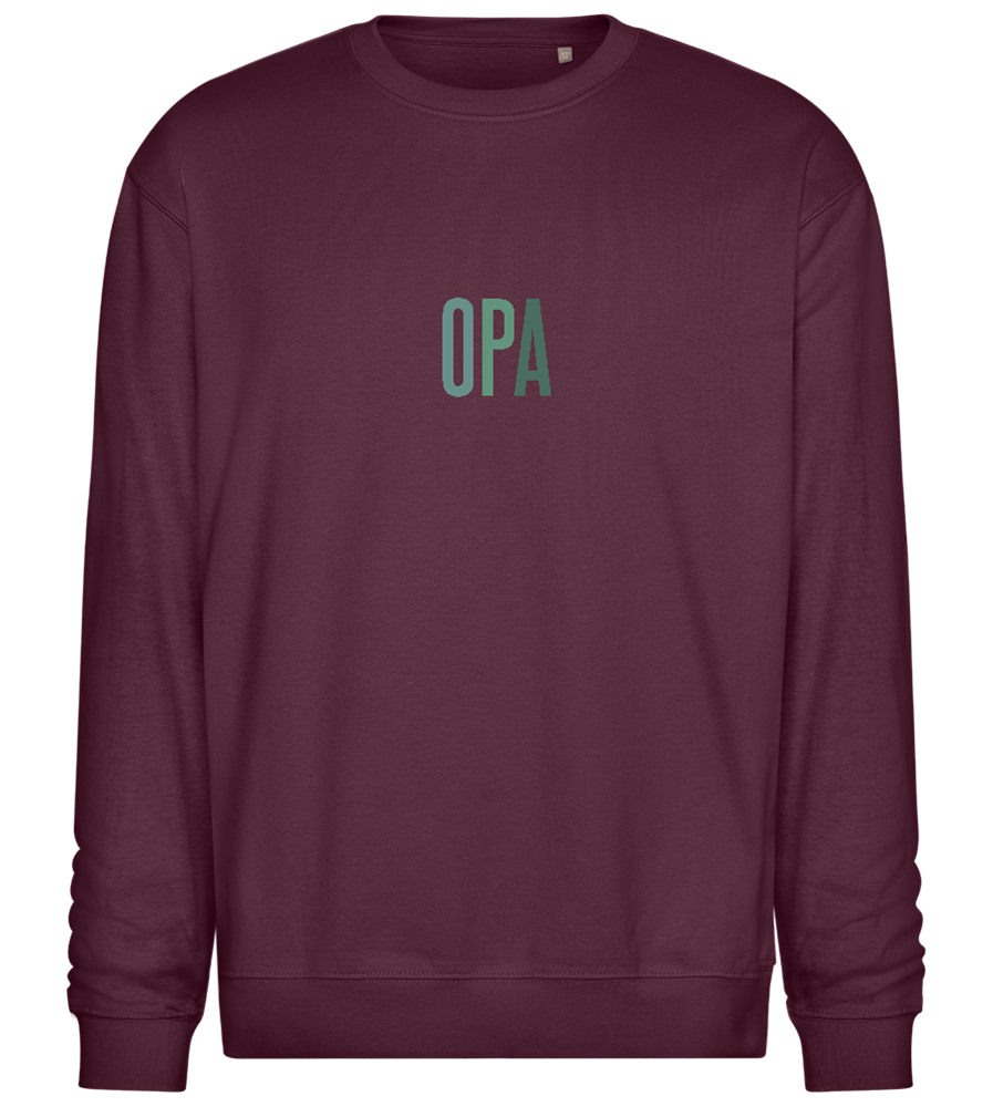 Opa Titel Design - Comfort Essential Unisex Sweater_BORDEAUX_front