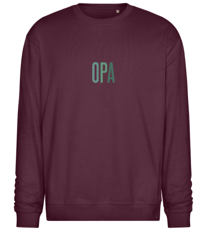 Opa Titel Design - Comfort Essential Unisex Sweater_BORDEAUX_front