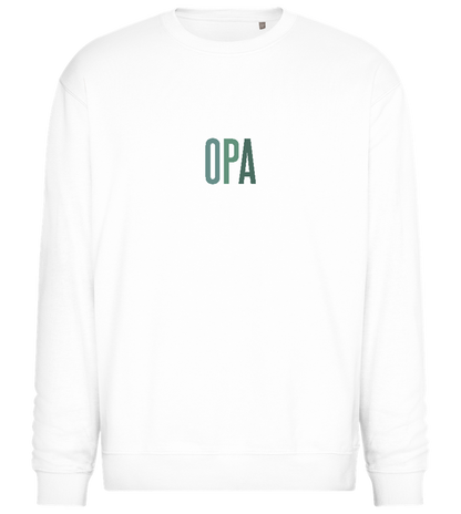 Opa Titel Design - Comfort Essential Unisex Sweater_WHITE_front