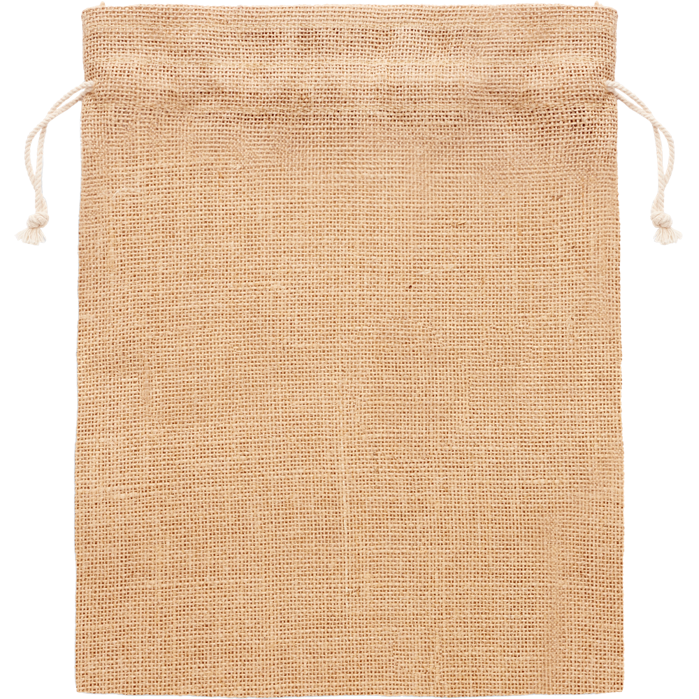 Medium Jute Gift Bag 25x32cm_BEIGE_back