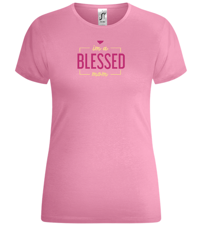 Im a Blessed Mom Design - Comfort women's t-shirt_PINK ORCHID_front