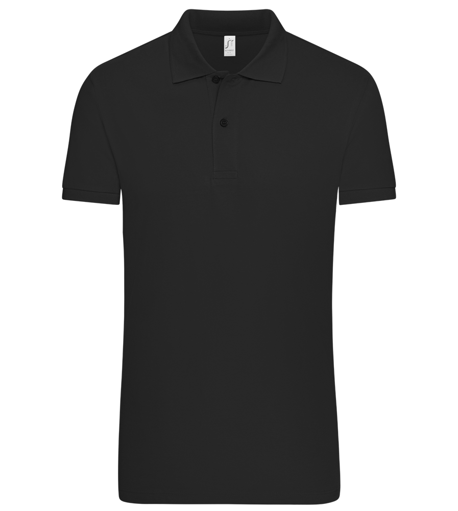 Premium Unisex Polo Shirt_BLACK_front