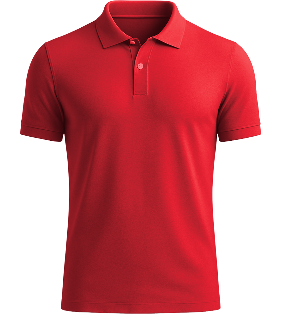 Premium Unisex Polo Shirt_BRIGHT RED_front
