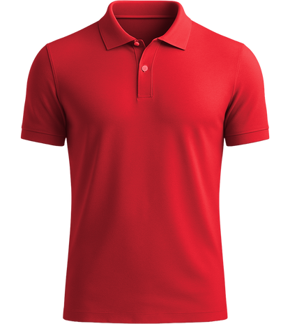 Premium Unisex Polo Shirt_BRIGHT RED_front