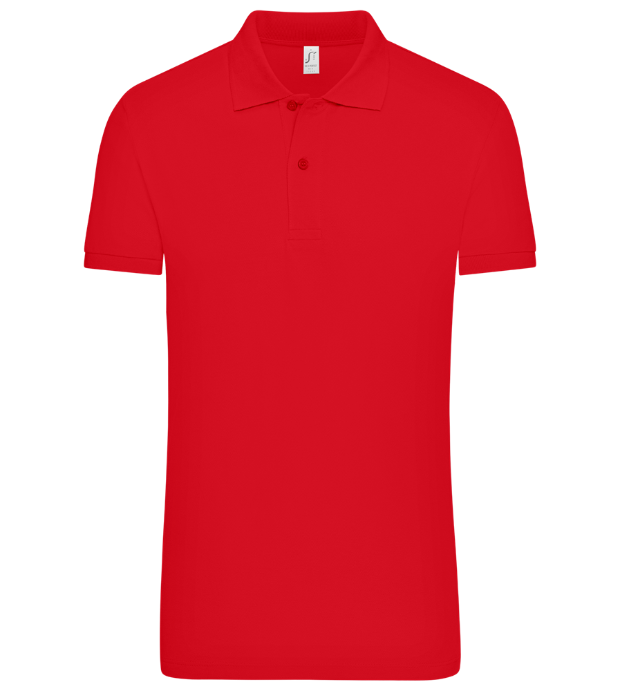 Premium Unisex Polo Shirt_BRIGHT RED_front