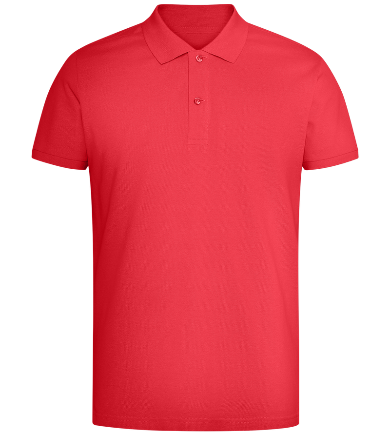 Premium Unisex Polo Shirt_BRIGHT RED_front