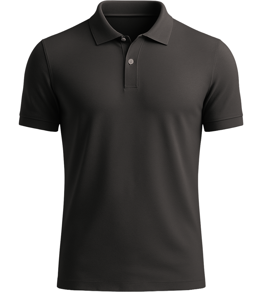 Premium Unisex Polo Shirt_CARBON GREY_front