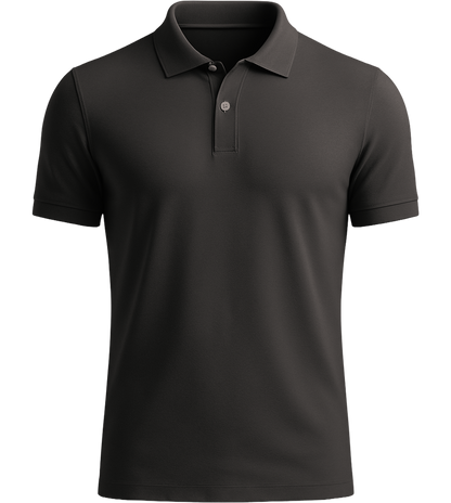 Premium Unisex Polo Shirt_CARBON GREY_front