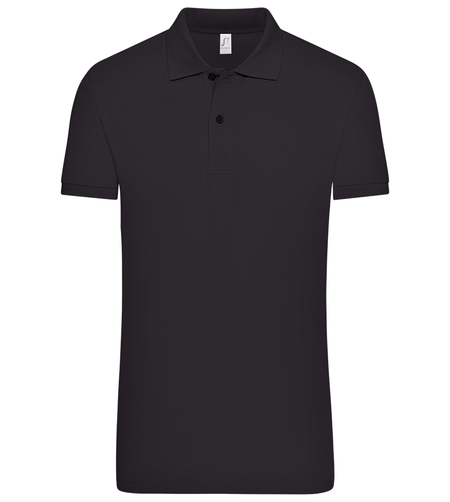 Premium Unisex Polo Shirt_CARBON GREY_front