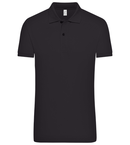 Premium Unisex Polo Shirt_CARBON GREY_front