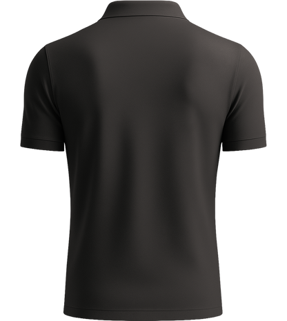 Premium Unisex Polo Shirt_CARBON GREY_back