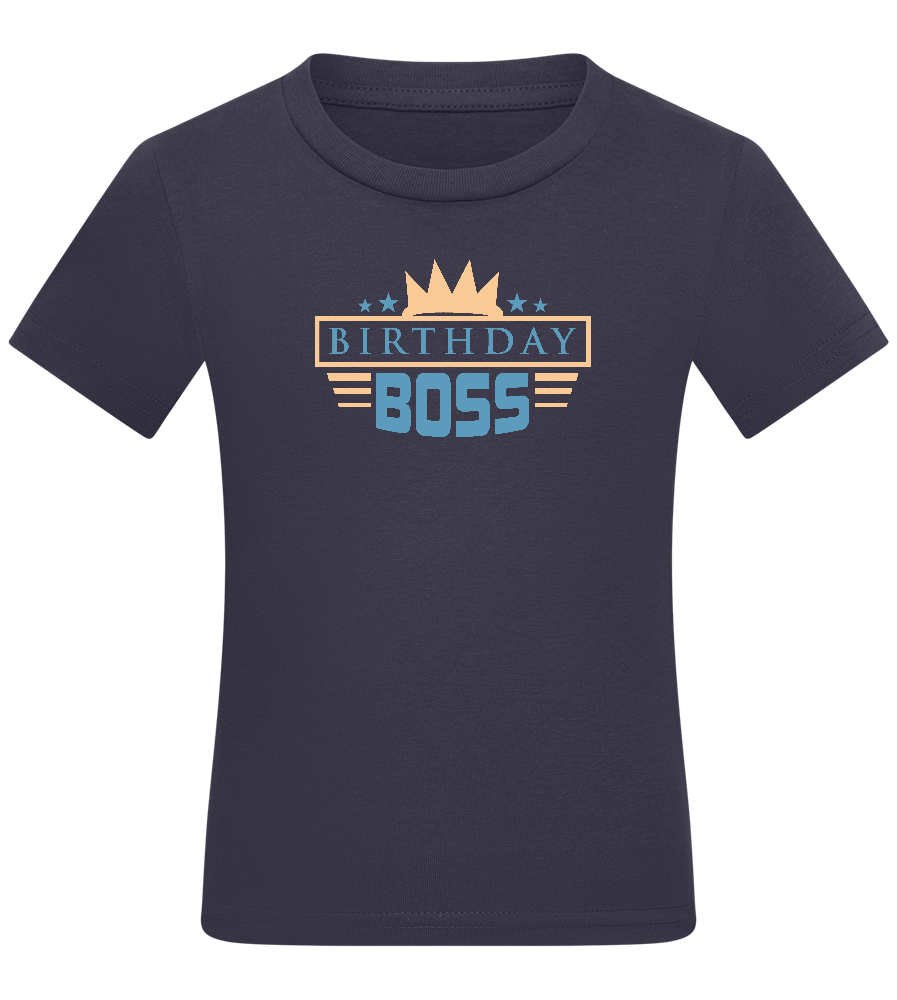 The Birthday Boss Design - Comfort kids fitted t-shirt_FRENCH NAVY_front