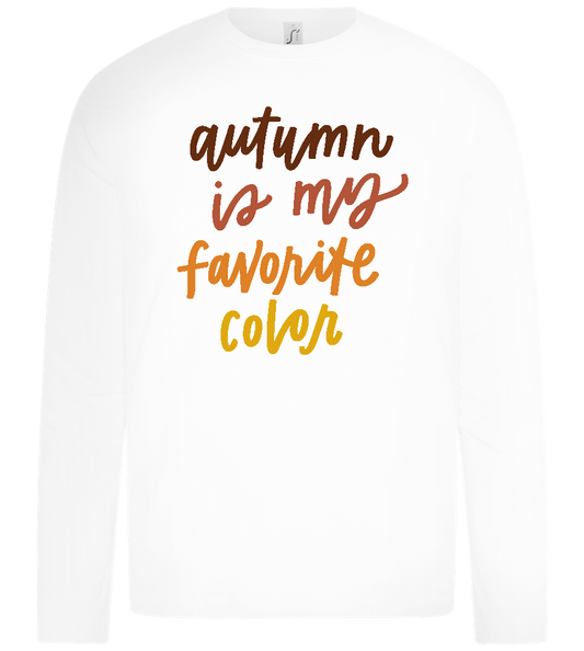 My Favorite Color is Autumn Design - Premium kids long sleeve t-shirt_WHITE_front