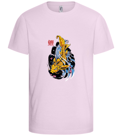 The Koi Carper Design - Comfort kids fitted t-shirt_LIGHT PINK_front