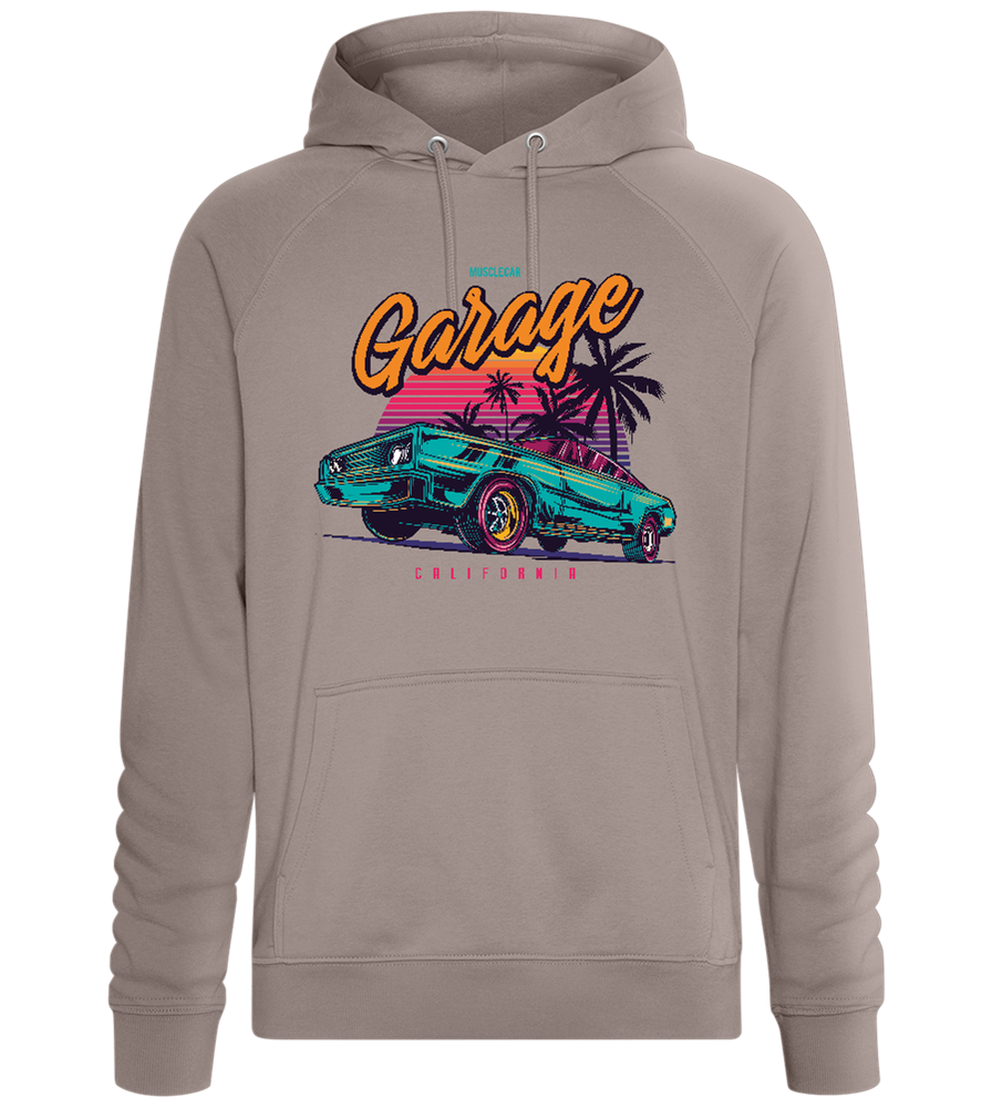 California Sunset Drive Design - Comfort unisex hoodie_CHARCOAL CHIN_front