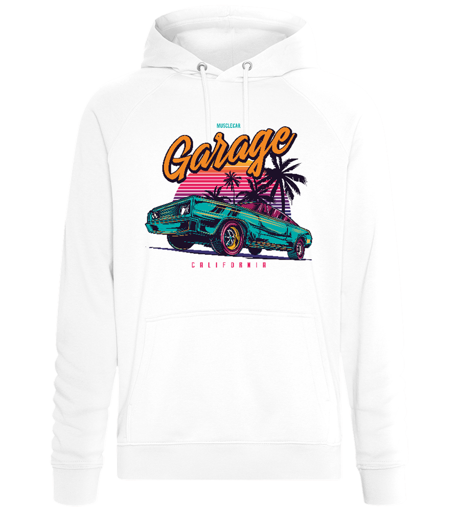 California Sunset Drive Design - Comfort unisex hoodie_WHITE_front