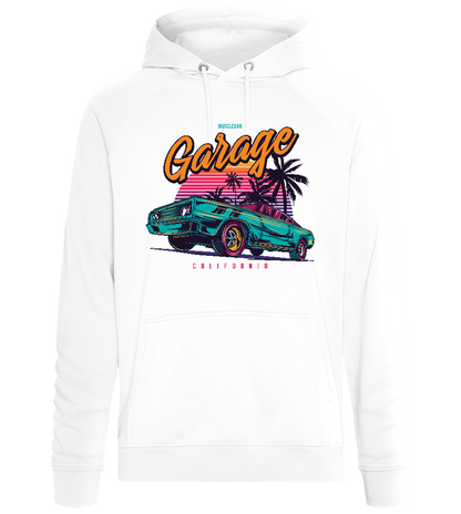 California Sunset Drive Design - Comfort unisex hoodie_WHITE_front