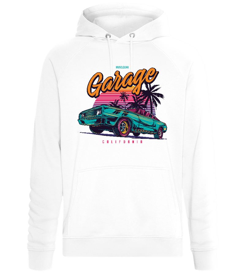 California Sunset Drive Design - Comfort unisex hoodie_WHITE_front