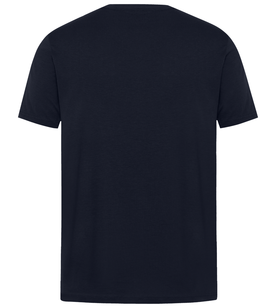 Oldschool Ghosts Design - Premium unisex regular fit t-shirt_FRENCH NAVY_back