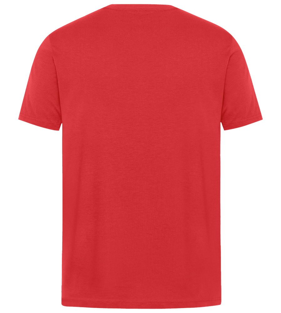 Oldschool Ghosts Design - Premium unisex regular fit t-shirt_RED_back