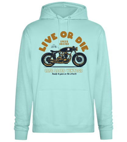 Live or Die Design - Premium Essential Unisex Hoodie_ARCTIC BLUE_front