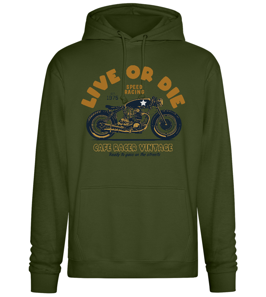 Live or Die Design - Premium Essential Unisex Hoodie_ARMY_front