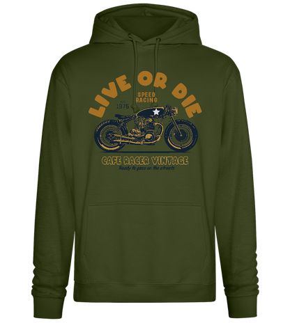 Live or Die Design - Premium Essential Unisex Hoodie_ARMY_front