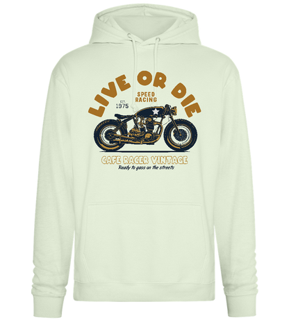 Live or Die Design - Premium Essential Unisex Hoodie_CREAMY GREEN_front