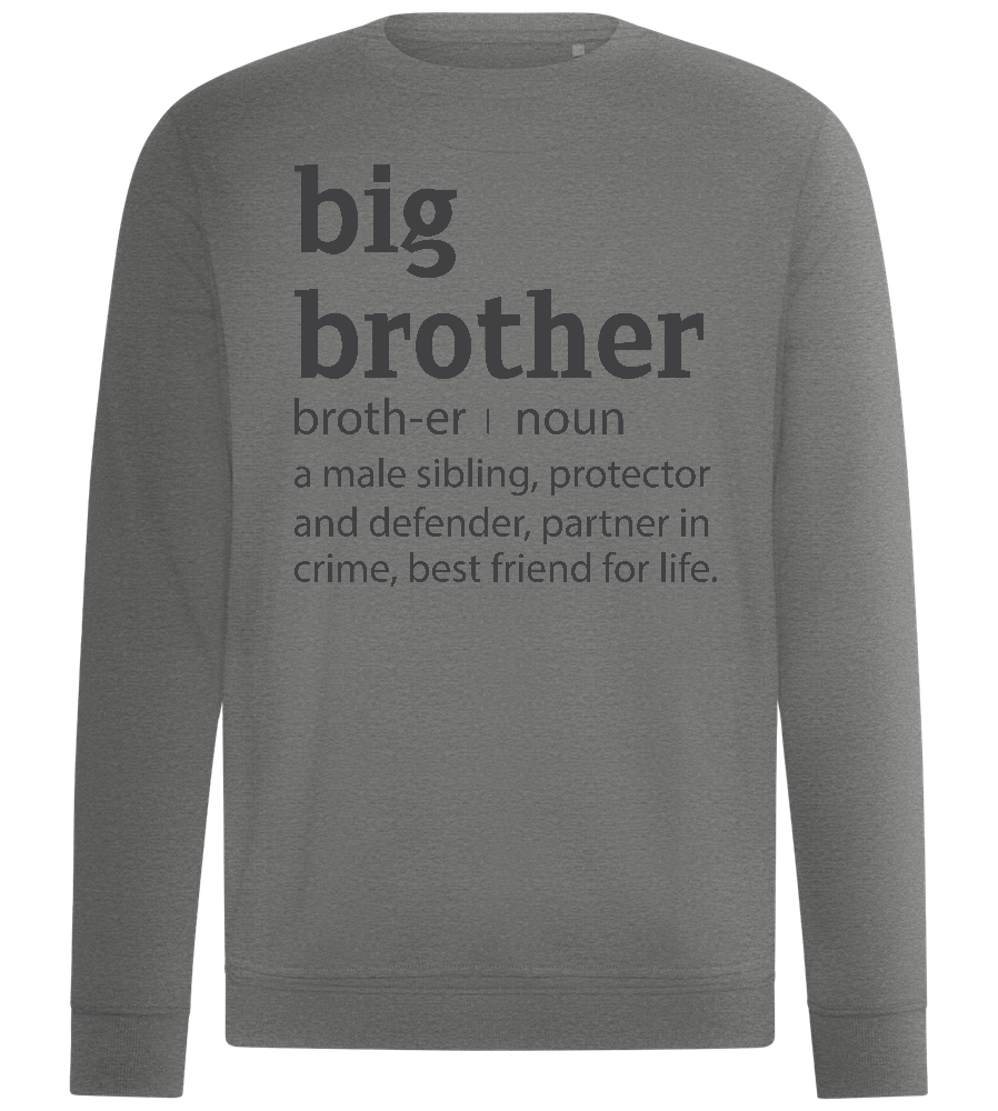 Big Brother Noun Design - Comfort unisex sweater_ORION GREY II_front