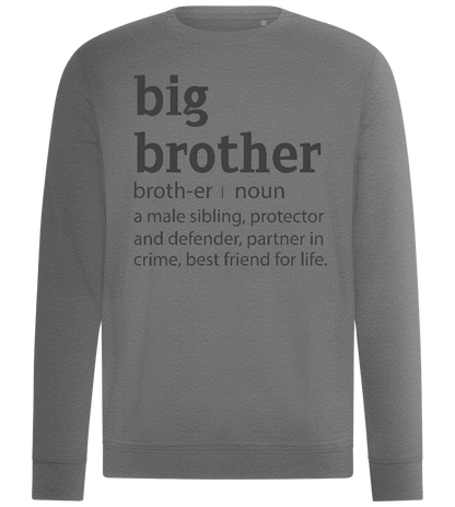 Big Brother Noun Design - Comfort unisex sweater_ORION GREY II_front