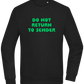 Do Not Return to Sender Design - Comfort Essential Unisex Sweater_BLACK_front