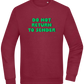 Do Not Return to Sender Design - Comfort Essential Unisex Sweater_BORDEAUX_front