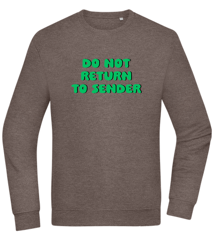 Do Not Return to Sender Design - Comfort Essential Unisex Sweater_CHARCOAL CHIN_front