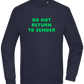 Do Not Return to Sender Design - Comfort Essential Unisex Sweater_FRENCH NAVY_front