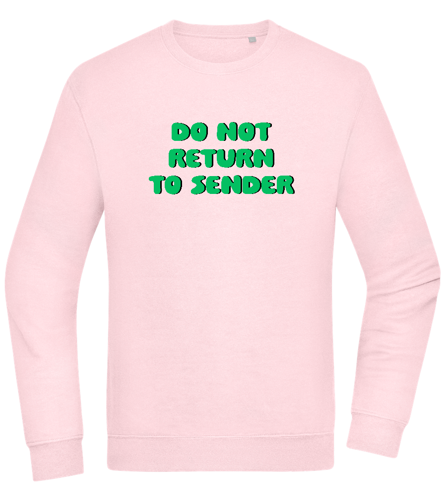 Do Not Return to Sender Design - Comfort Essential Unisex Sweater_LIGHT PEACH ROSE_front