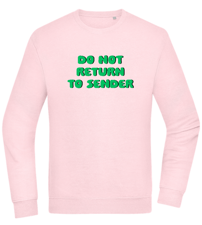 Do Not Return to Sender Design - Comfort Essential Unisex Sweater_LIGHT PEACH ROSE_front