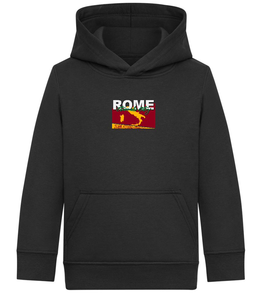 Eternal City Design - Comfort Kids Hoodie_BLACK_front