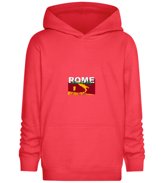 Eternal City Design - Comfort Kids Hoodie_BRIGHT RED_front