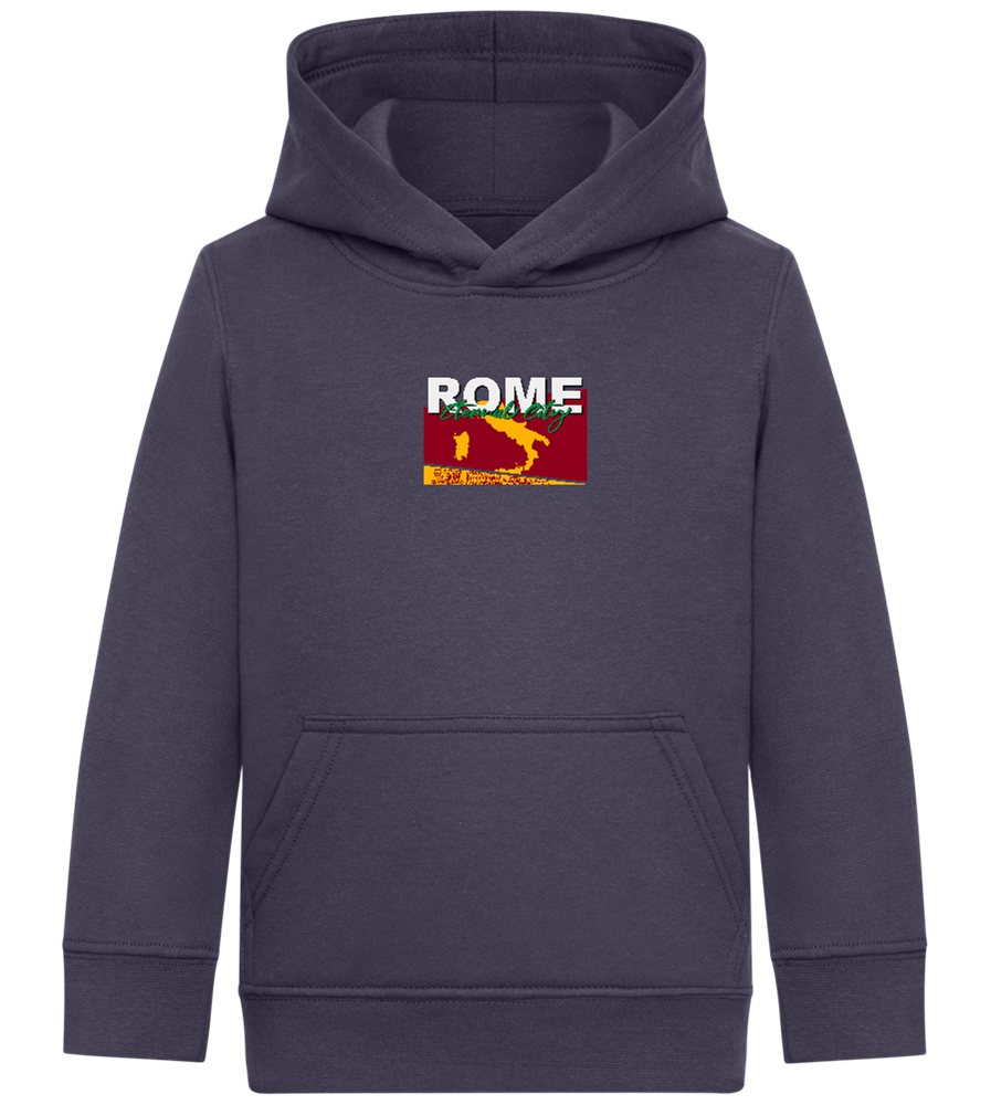 Eternal City Design - Comfort Kids Hoodie_FRENCH NAVY_front