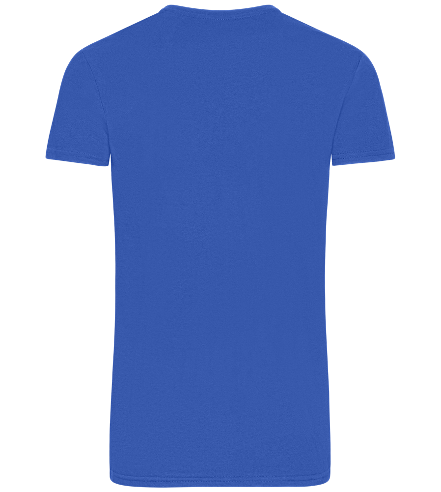 Sorry I'm Late Design - Basic Unisex T-Shirt_ROYAL_back