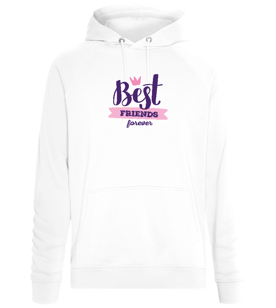 BFF Crown Design - Comfort unisex hoodie_WHITE_front