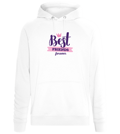 BFF Crown Design - Comfort unisex hoodie_WHITE_front