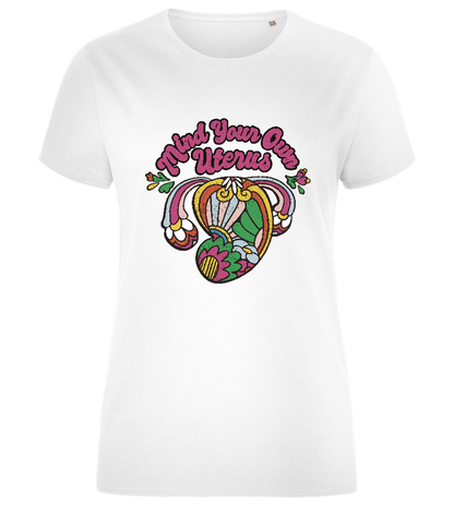 Mind Your Own Design - Comfort women's fitted t-shirt_WHITE_front