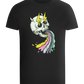 Rainbow Skull Thunders Design - Comfort boys fitted t-shirt_DEEP BLACK_front