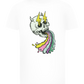 Rainbow Skull Thunders Design - Comfort boys fitted t-shirt_WHITE_front