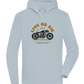 Cafe Racer Motor Design - Premium unisex hoodie_CREAMY BLUE_front