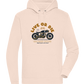 Cafe Racer Motor Design - Premium unisex hoodie_LIGHT PEACH ROSE_front