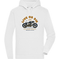 Cafe Racer Motor Design - Premium unisex hoodie_WHITE_front