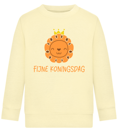 Fijne Koningsdag Design - Comfort Kids Sweater_AMARELO CLARO_front
